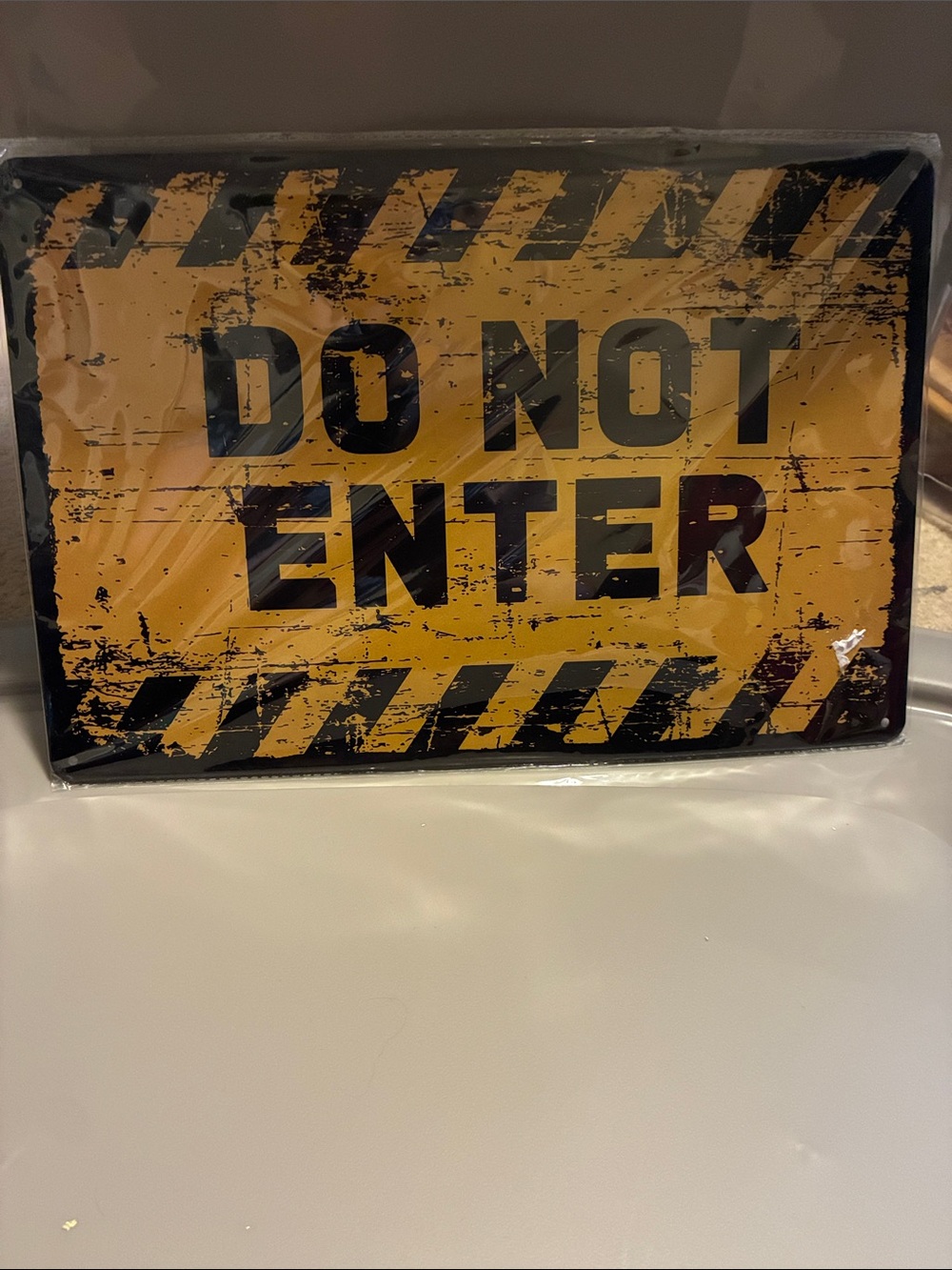 Do Not Enter Aluminum Sign